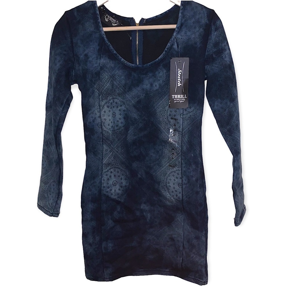 NWT THRILL Blue Dress